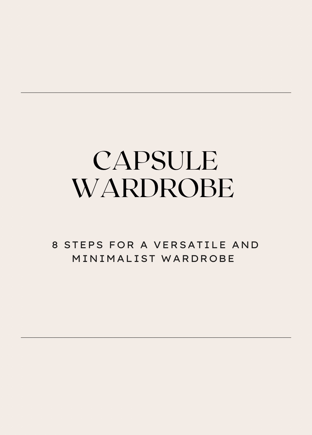 Capsule Wardrobe